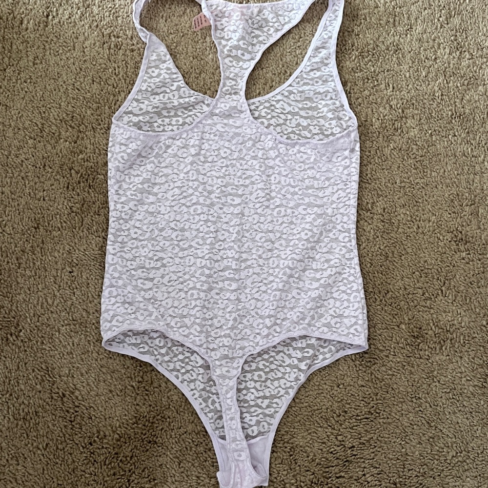 Victoria's Secret Lace Bodysuit in White